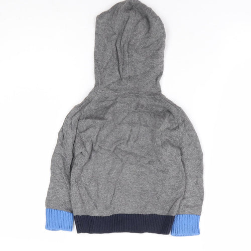 Gap Boys Grey Cotton Pullover Hoodie Size 2 Years Pullover - Bear