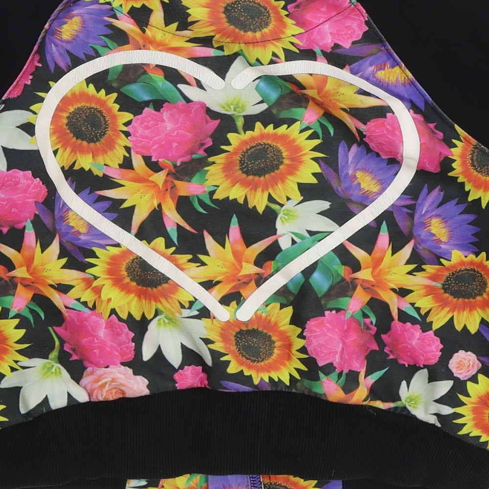 McKenzie Girls Multicoloured Floral Bomber Jacket Jacket Size 11-12 Years Zip