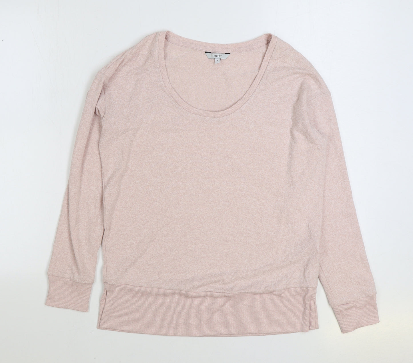 NEXT Womens Pink Viscose Pullover Sweatshirt Size 8 Pullover