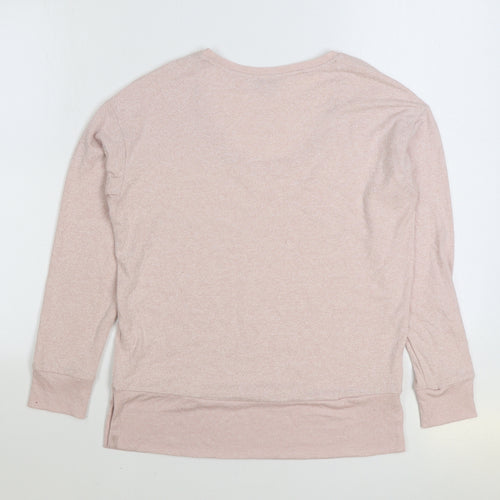 NEXT Womens Pink Viscose Pullover Sweatshirt Size 8 Pullover