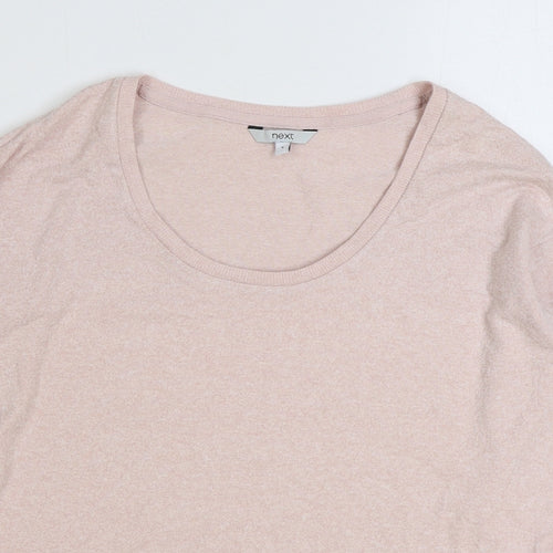 NEXT Womens Pink Viscose Pullover Sweatshirt Size 8 Pullover