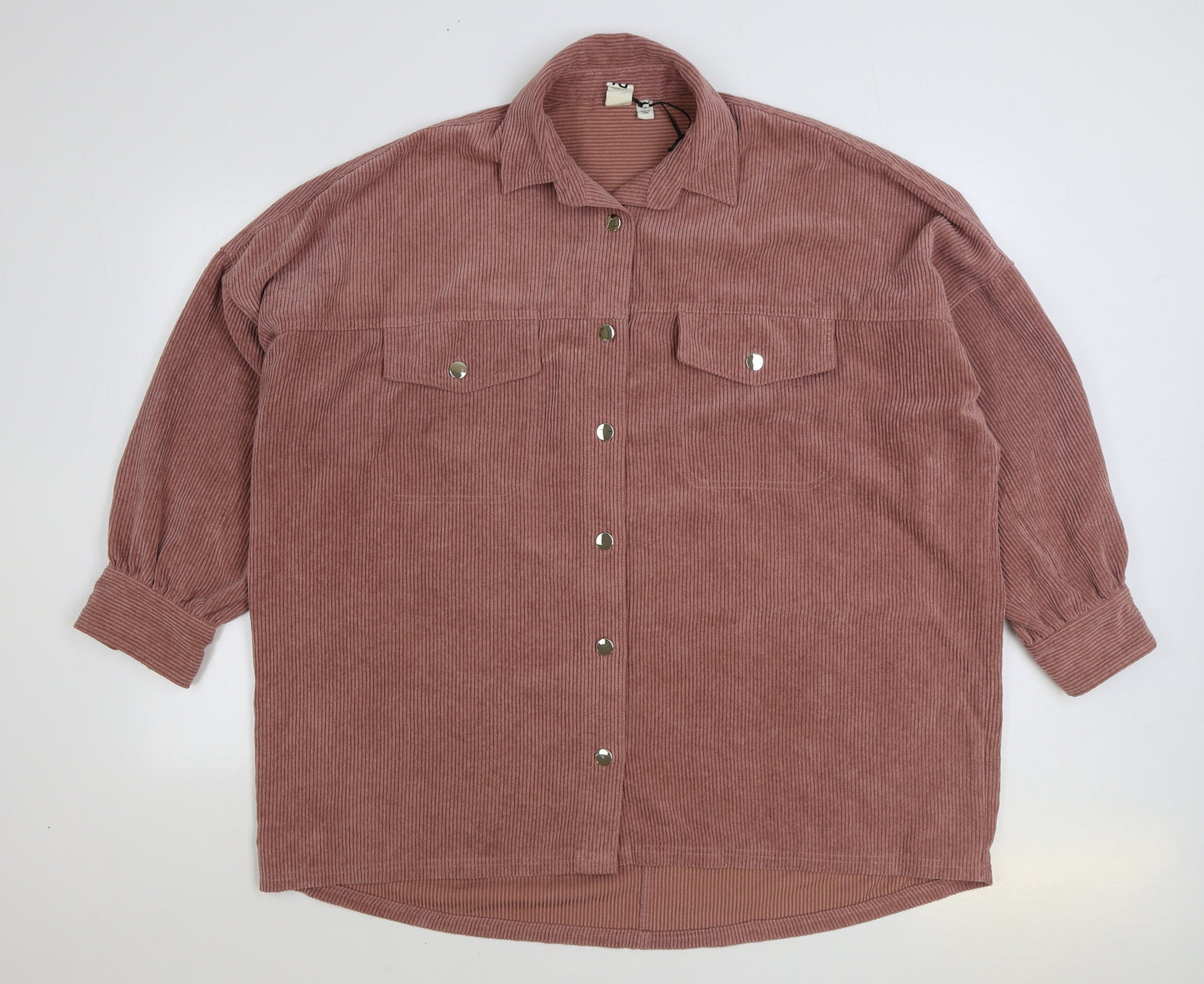 River Island Womens Pink Jacket Size M Button