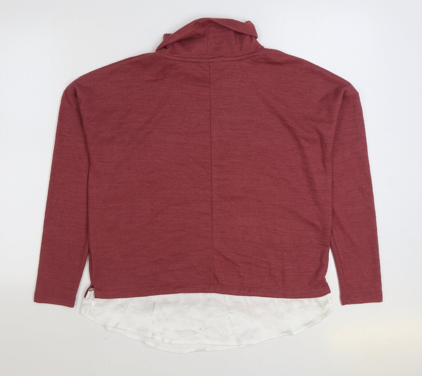 Nocozo Womens Pink Roll Neck Polyester Pullover Jumper Size M