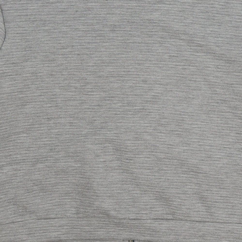 George Womens Grey Cotton Full Zip Sweatshirt Size 14 Zip