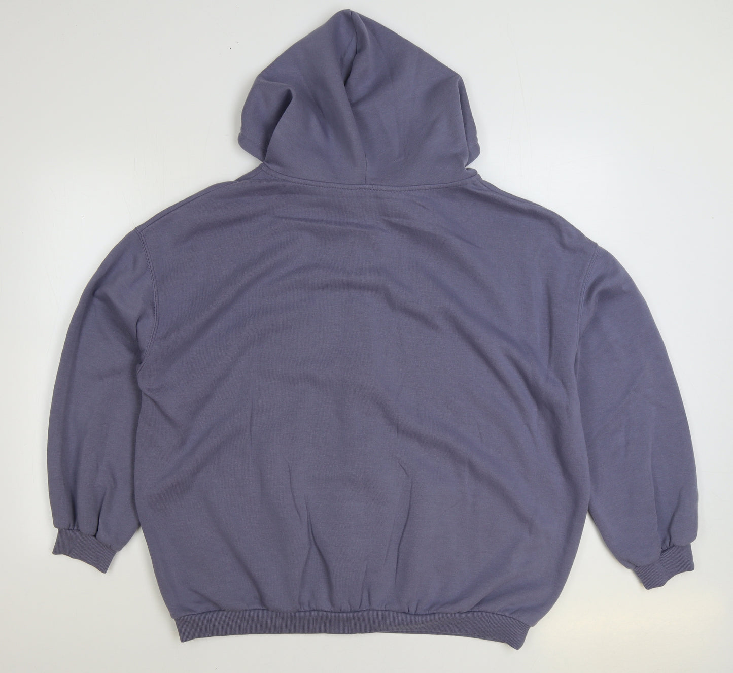 Dunnes Stores Womens Blue Cotton Full Zip Hoodie Size M Zip