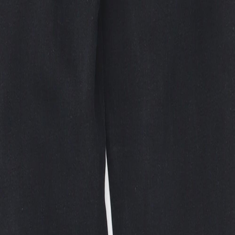 River Island Womens Black Cotton Mom Jeans Size 8 L27 in Regular Button