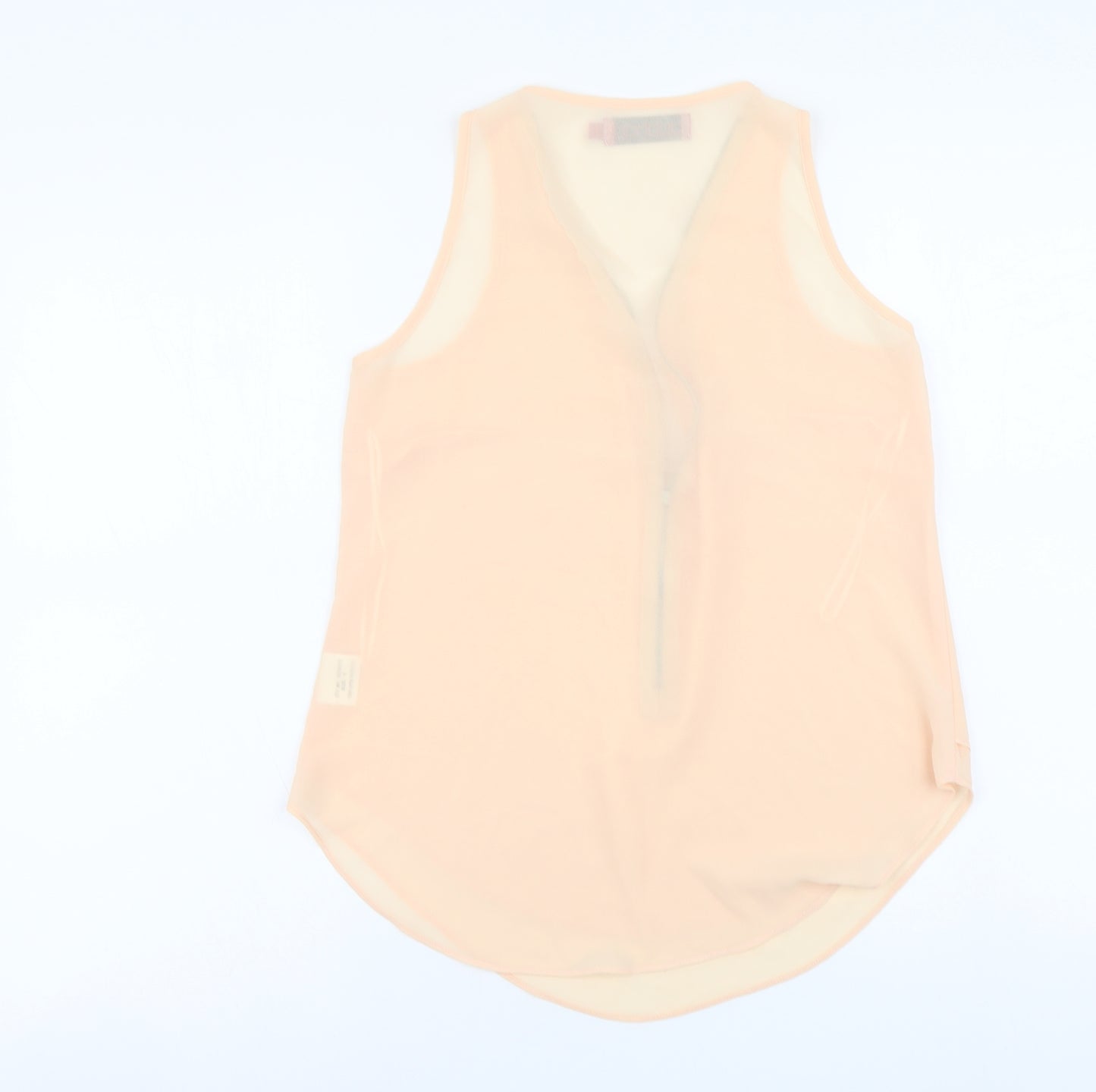 Boohoo Womens Pink Polyester Camisole Tank Size 6 V-Neck
