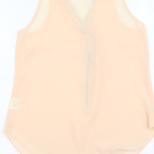 Boohoo Womens Pink Polyester Camisole Tank Size 6 V-Neck