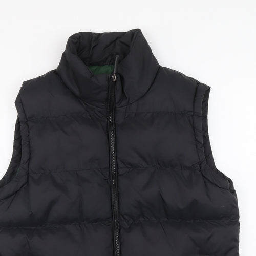 Cedar Wood State Mens Black Gilet Coat Size M Zip