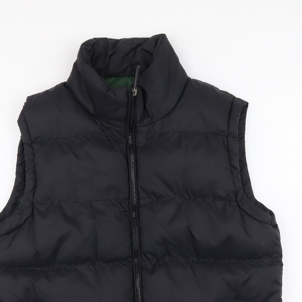 Cedar Wood State Mens Black Gilet Coat Size M Zip