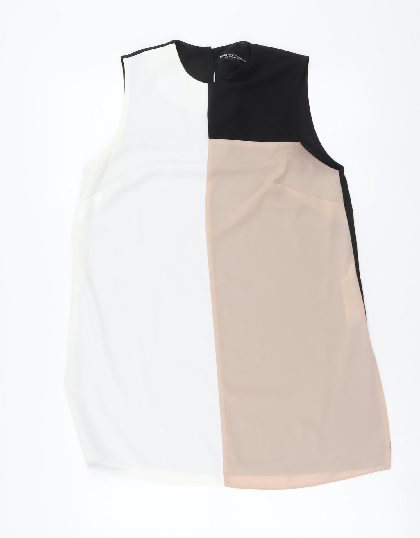 Dorothy Perkins Womens Multicoloured Polyester Basic Tank Size 12 Round Neck