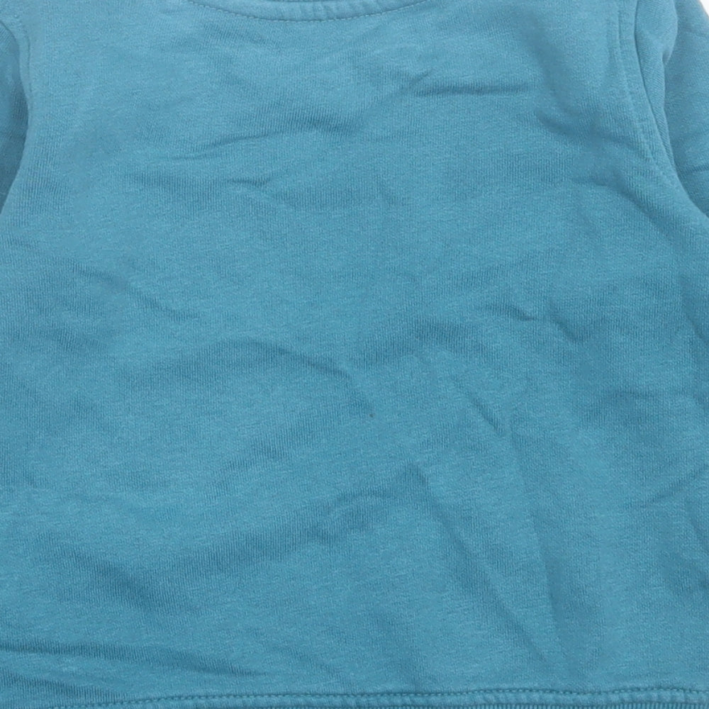 George Boys Blue Cotton Pullover Sweatshirt Size 2-3 Years Pullover - Dog Print