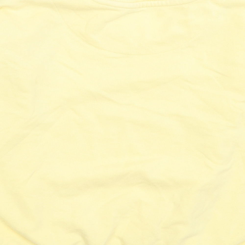 F&F Girls Yellow Cotton Pullover Sweatshirt Size 7-8 Years Pullover - Hello Sunshine