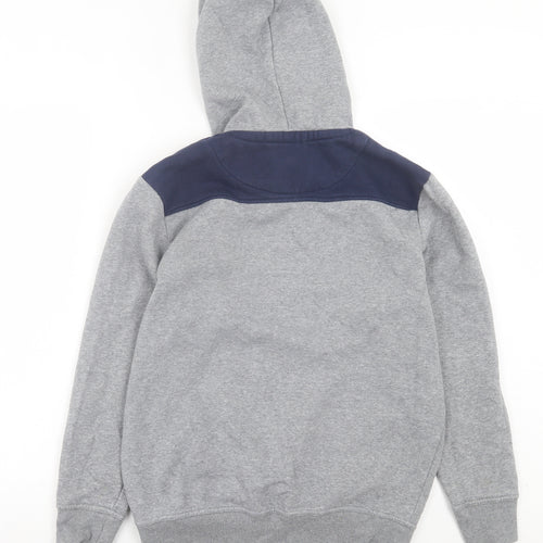 Nickelson Boys Grey Cotton Pullover Hoodie Size 13-14 Years Pullover