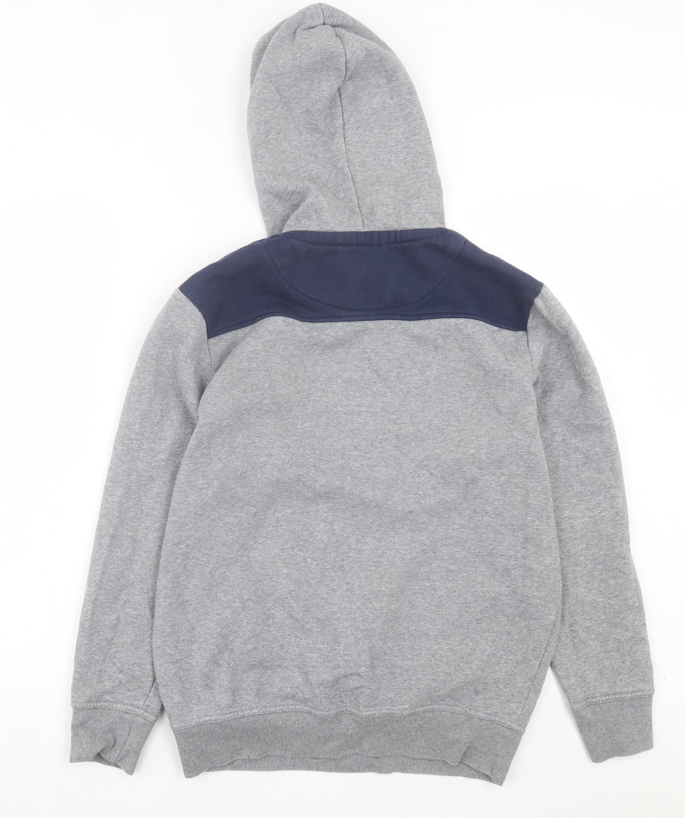 Nickelson Boys Grey Cotton Pullover Hoodie Size 13-14 Years Pullover