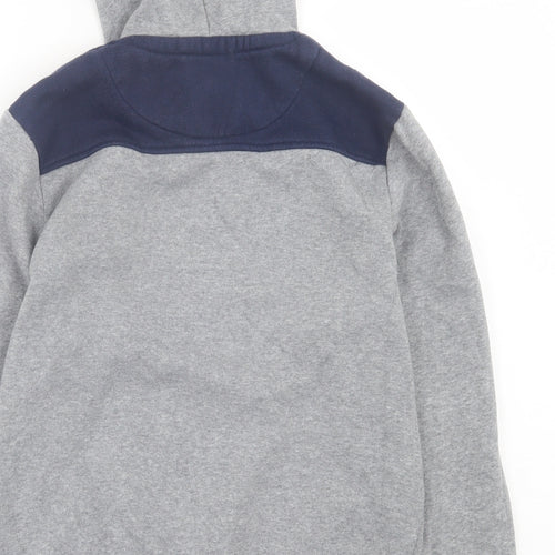 Nickelson Boys Grey Cotton Pullover Hoodie Size 13-14 Years Pullover