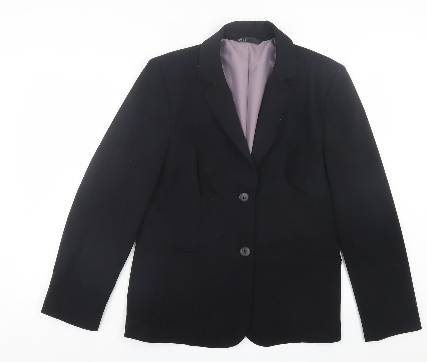 BHS Womens Black Jacket Blazer Size 16 Button