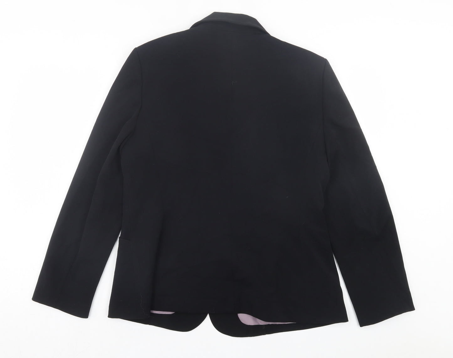 BHS Womens Black Jacket Blazer Size 16 Button