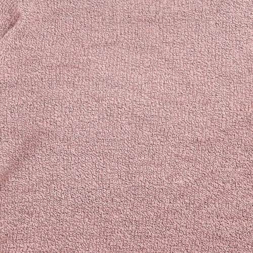 Beaumonde Womens Pink Crew Neck Acrylic Pullover Jumper Size M