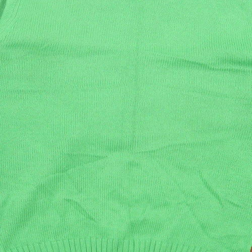 George Boys Green Crew Neck Geometric Acrylic Pullover Jumper Size 11-12 Years Pullover - Christmas