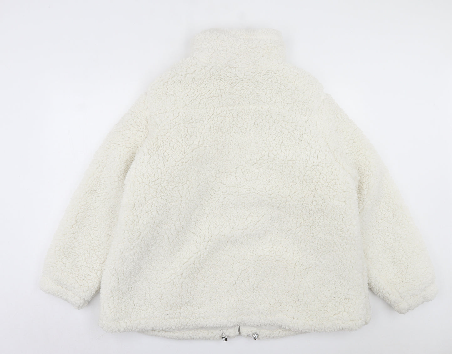 New Look Womens White Jacket Size 22 Zip
