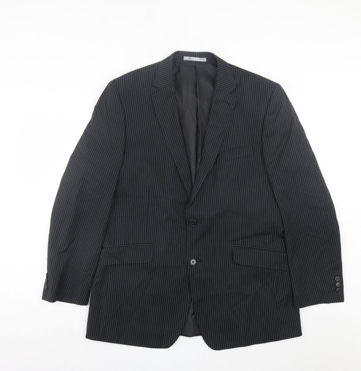 Burton Mens Silver Polyester Jacket Suit Jacket Size 42
