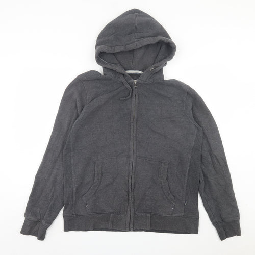 Fat Face Mens Grey Cotton Full Zip Hoodie Size L