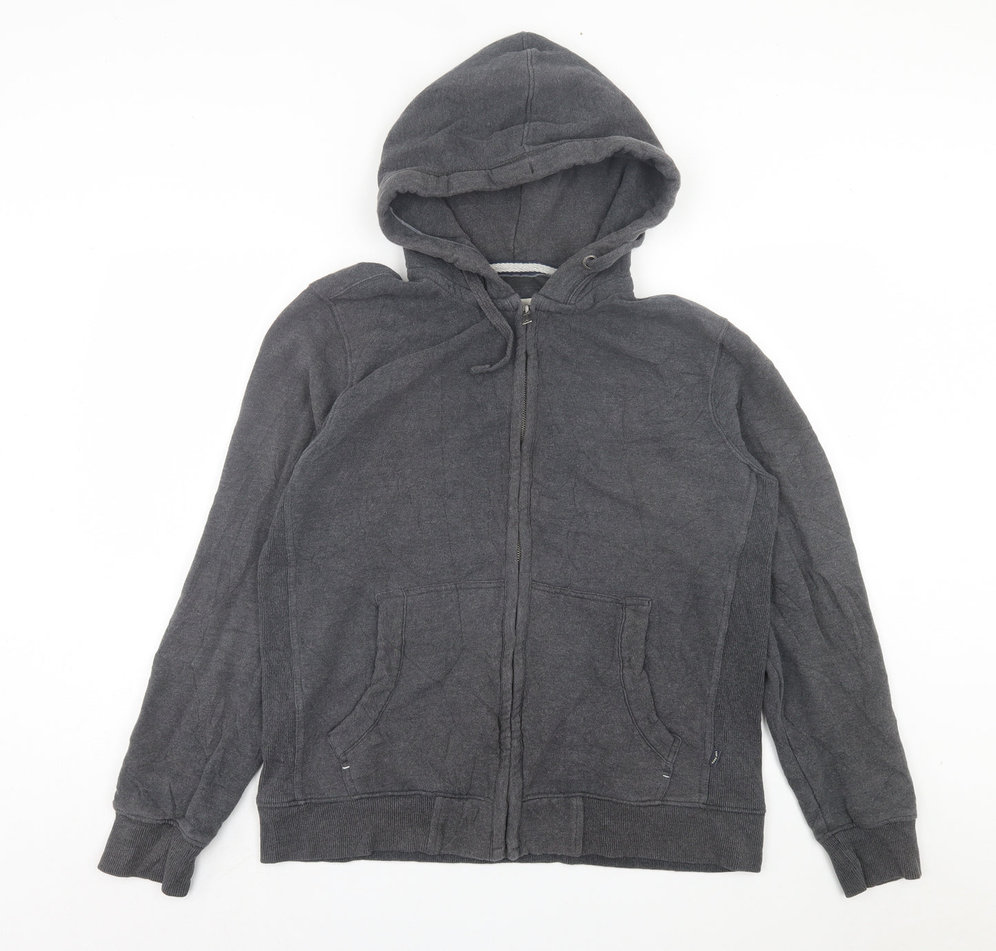Fat Face Mens Grey Cotton Full Zip Hoodie Size L