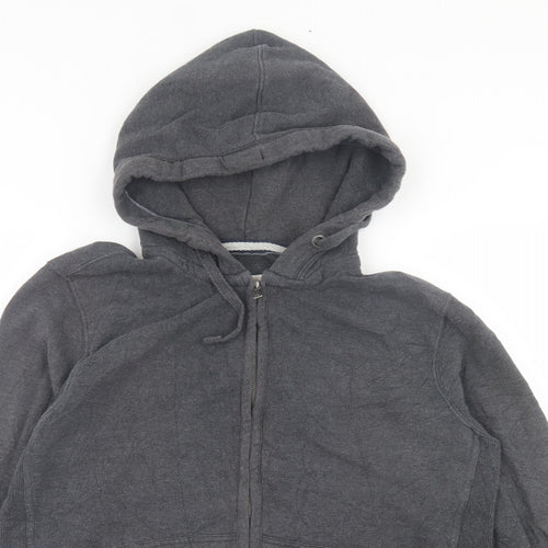 Fat Face Mens Grey Cotton Full Zip Hoodie Size L