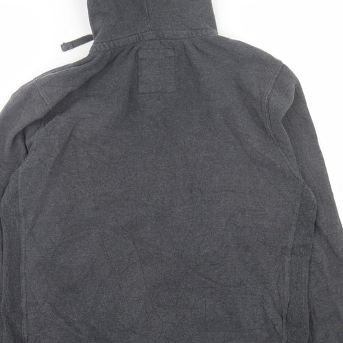 Fat Face Mens Grey Cotton Full Zip Hoodie Size L