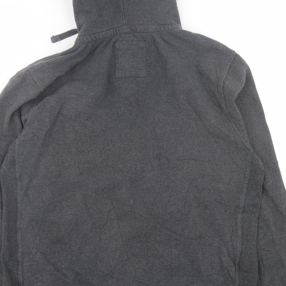 Fat Face Mens Grey Cotton Full Zip Hoodie Size L