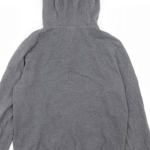 F&F Boys Grey Cotton Full Zip Hoodie Size 12-13 Years Zip