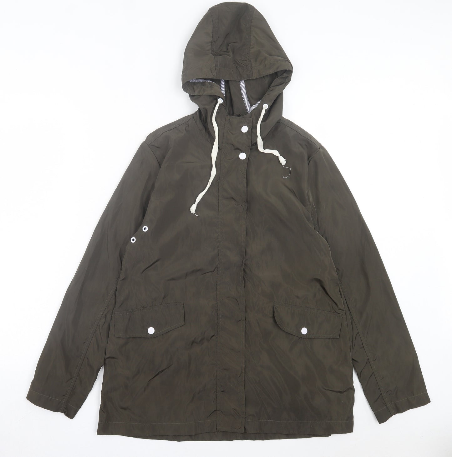 Boohoo Womens Green Jacket Size 10 Zip