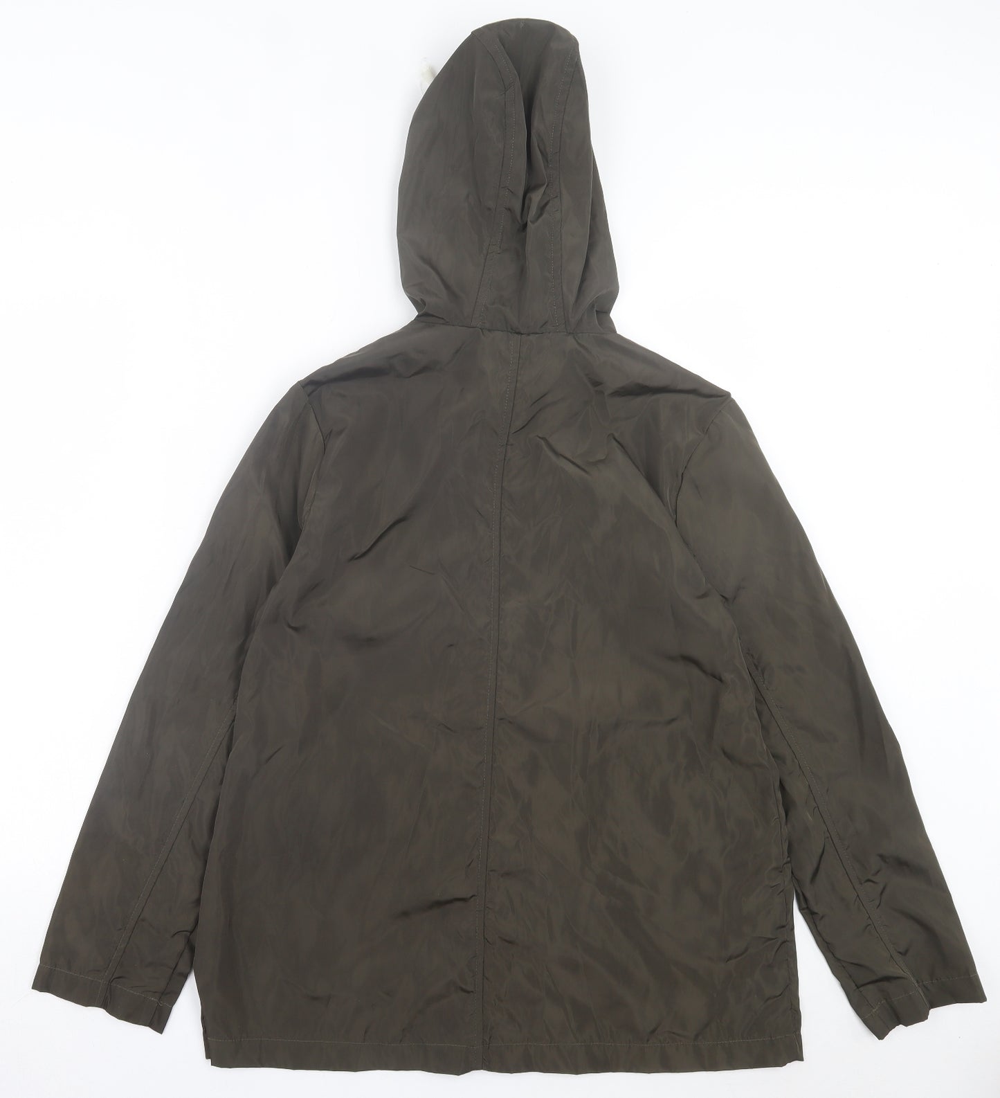 Boohoo Womens Green Jacket Size 10 Zip