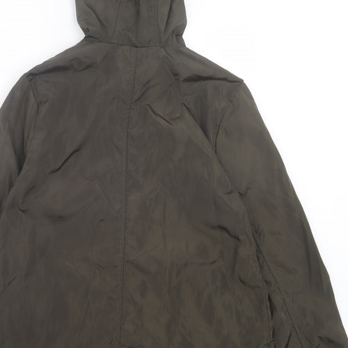 Boohoo Womens Green Jacket Size 10 Zip