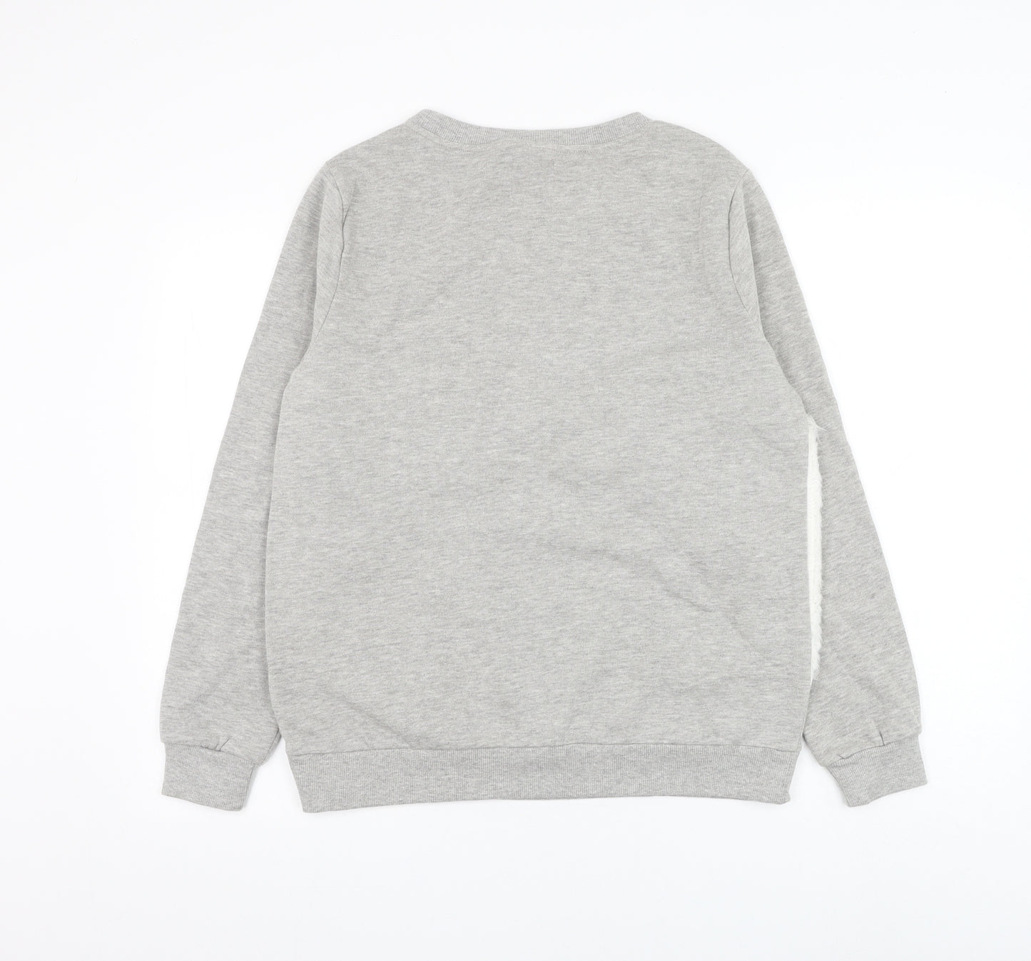 George Womens Grey Cotton Pullover Sweatshirt Size 14 Pullover - Polar Bear