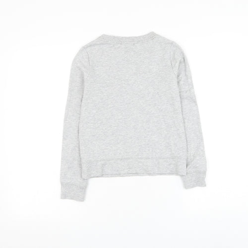 Gap Girls Grey Cotton Pullover Sweatshirt Size 8-9 Years Pullover