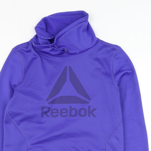 Reebok Mens Blue Polyester Pullover Sweatshirt Size S