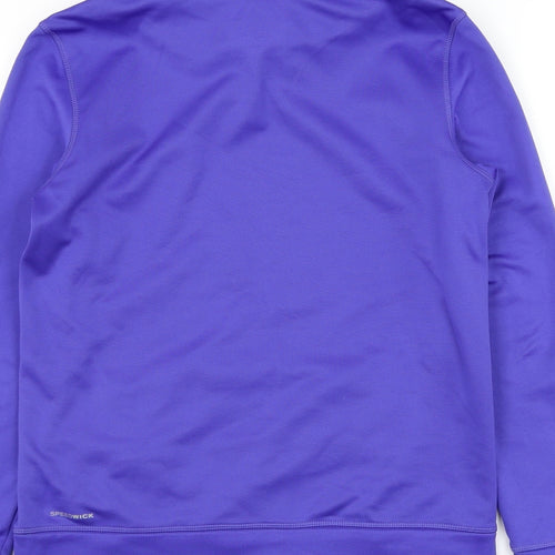 Reebok Mens Blue Polyester Pullover Sweatshirt Size S