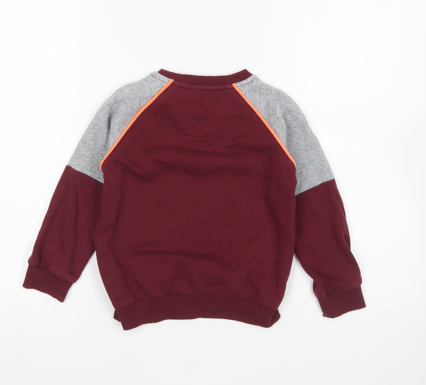 F&F Boys Purple Cotton Pullover Sweatshirt Size 5-6 Years Pullover - Awesome Dinosaur