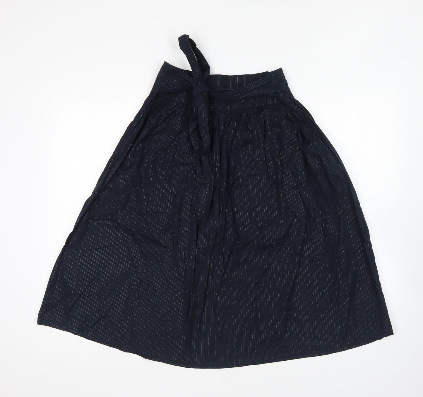 Cherokee Womens Blue Cotton Swing Skirt Size 6 Zip
