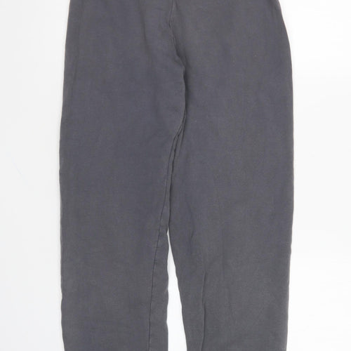 Pineapple Womens Grey Cotton Jogger Trousers Size XS L26 in Regular Drawstring