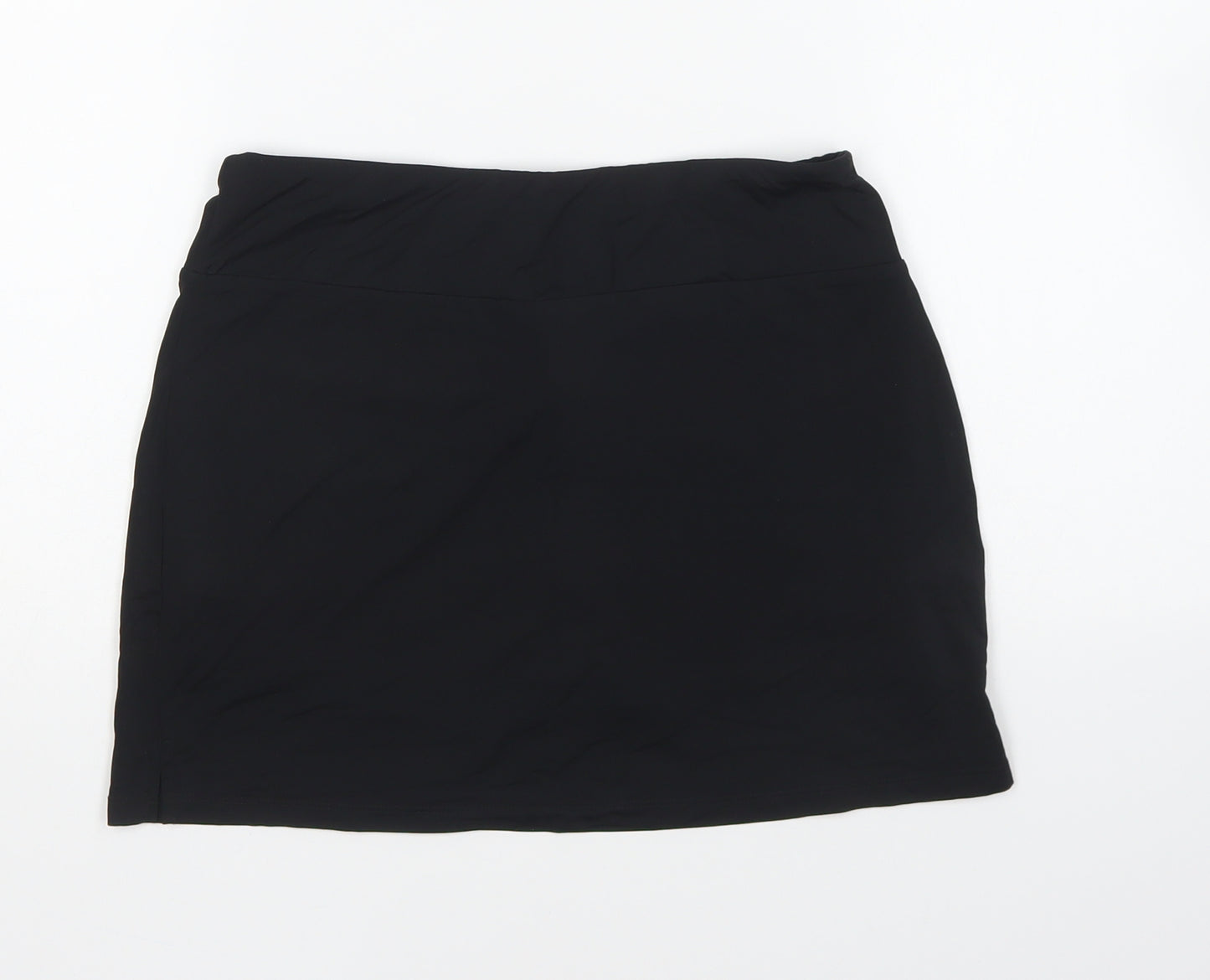 Slazenger Womens Black Polyester Mini Skort Size 10