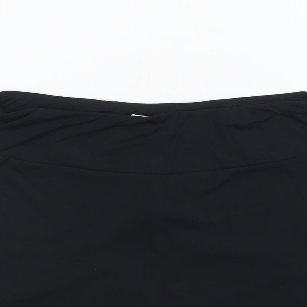Slazenger Womens Black Polyester Mini Skort Size 10