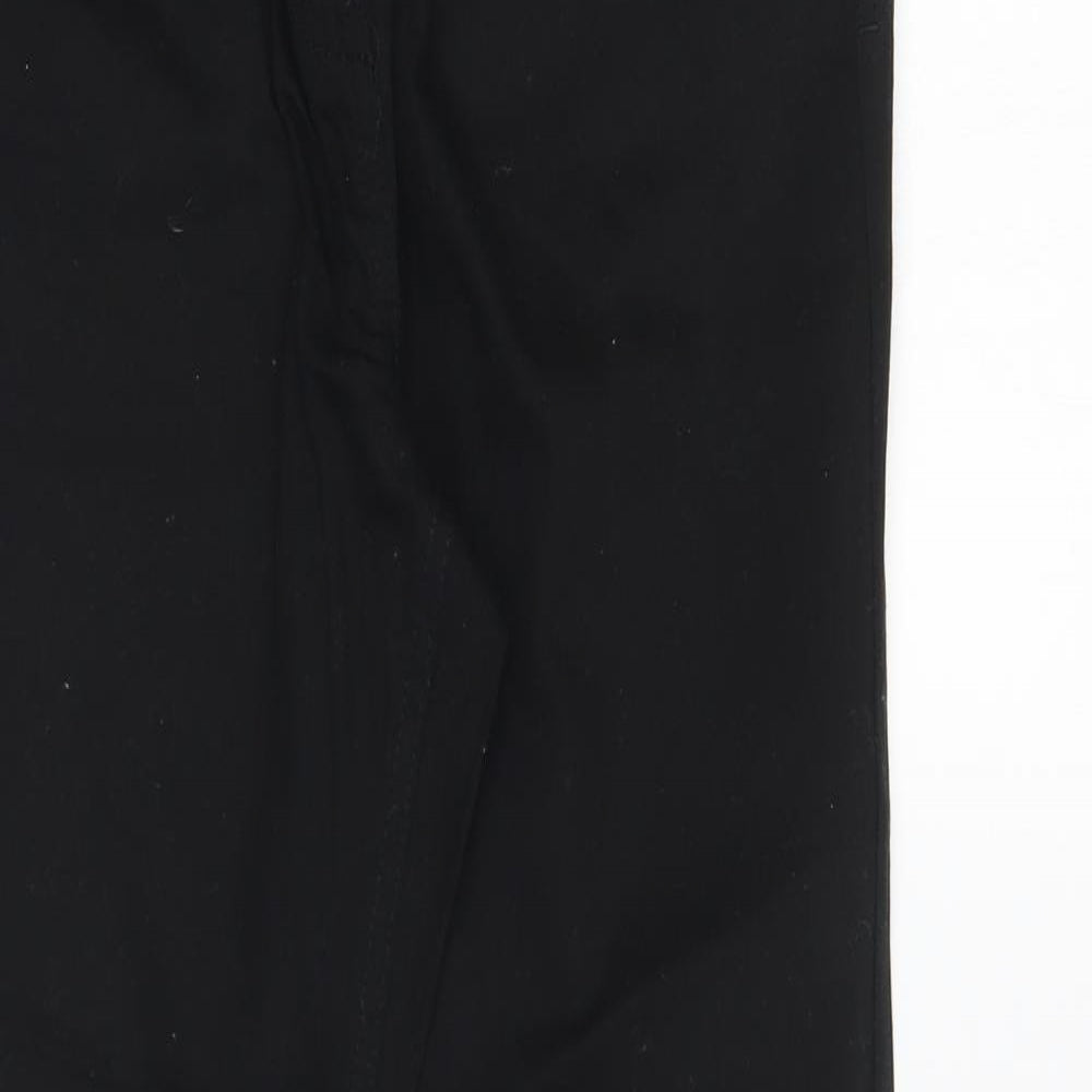 George Womens Black Cotton Skinny Jeans Size 14 L26 in Regular Button