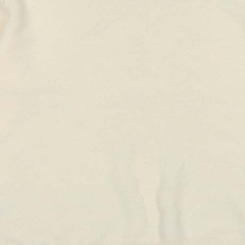 Sinclair Womens Ivory Crew Neck Acrylic Pullover Jumper Size S