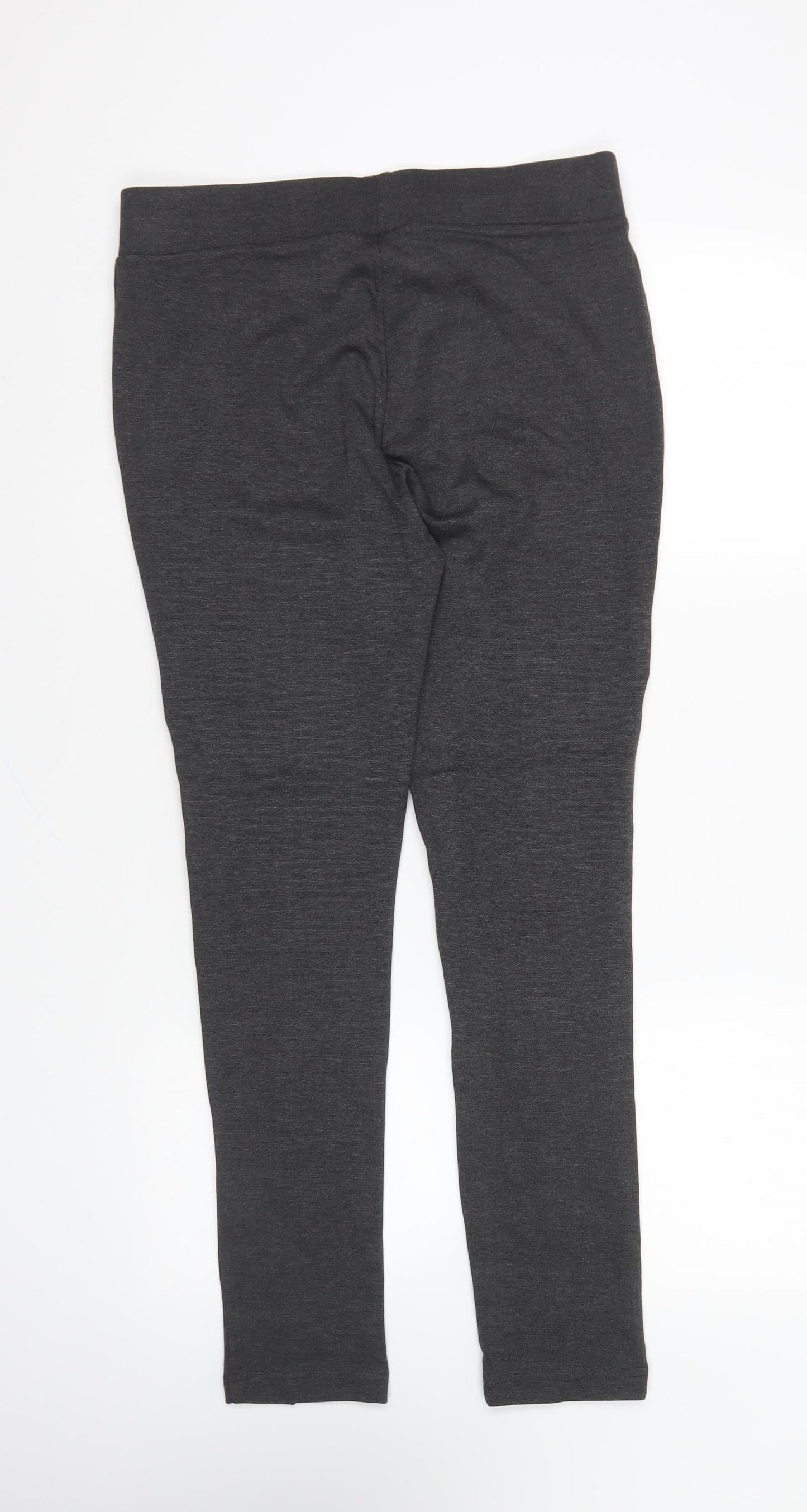Papaya Womens Grey Viscose Capri Leggings Size 14 L26 in