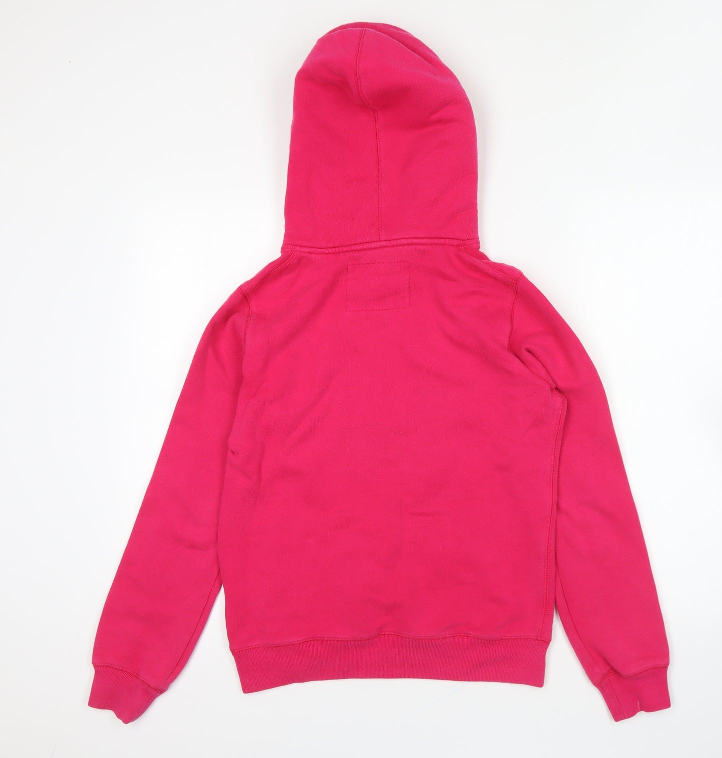 Jack Wills Womens Pink Cotton Pullover Hoodie Size 10 Pullover