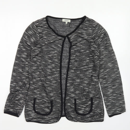 Papaya Womens Black Jacket Blazer Size 12 Hook & Eye