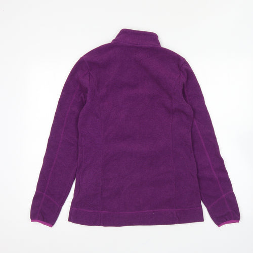 DECATHLON Womens Purple Polyester Full Zip Sweatshirt Size S Zip